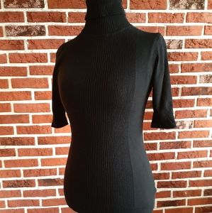 90s black turtleneck pullover